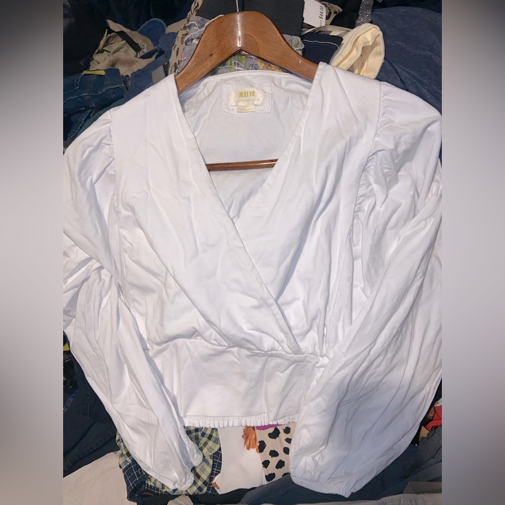 White puffy blouse